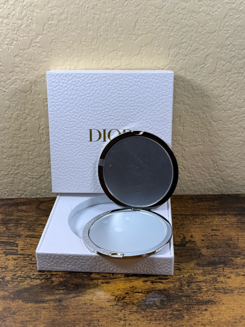 Dior beauty Pink Toile Compact graphic double sided mirror heavy duty - Picture 3 of 4